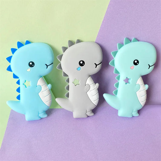 5pcs Dinosaur Teether Teething Animal Shape Teether Chewable Chewing Toys For Baby Infant Chewable Chewing Toys BPA Free Food