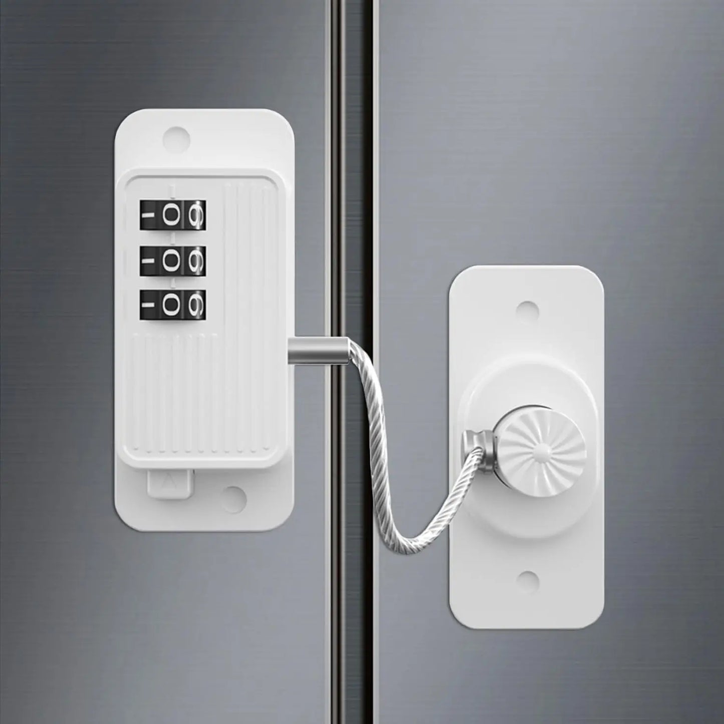 Refrigerator Lock,Cabinet Locks Baby Proofing, Adhesive Fridge Locks,for Cabinets, Drawers, Window and Child Safety Cabinet Lock