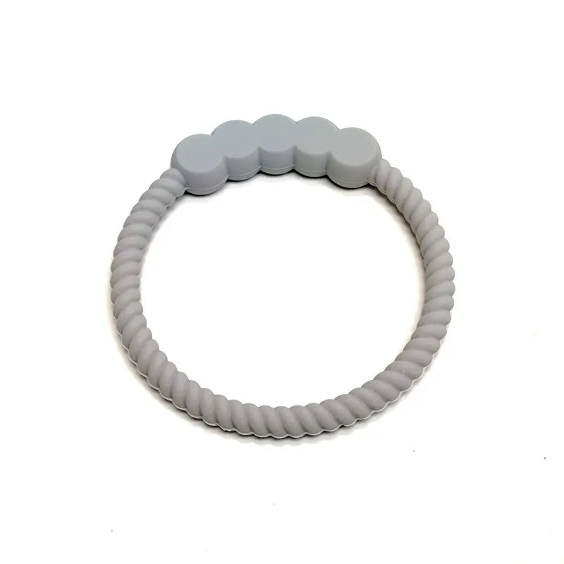 1/9pcs Children's Teether Silicone Animal Round Silicone Teether Teething Stick Baby Teething Bite Toys Bracelet