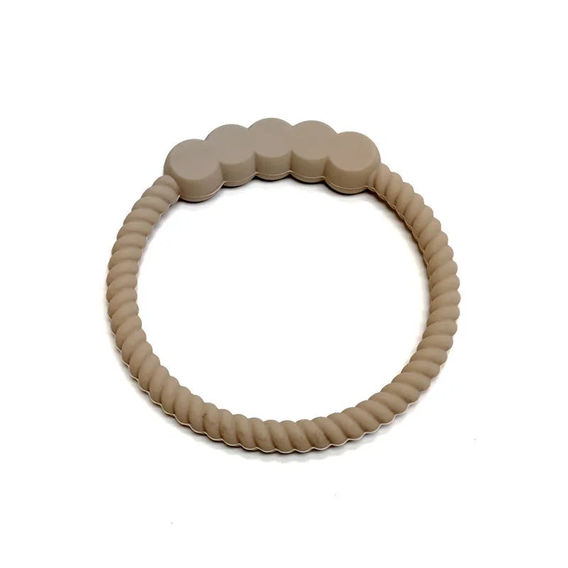 1/9pcs Children's Teether Silicone Animal Round Silicone Teether Teething Stick Baby Teething Bite Toys Bracelet