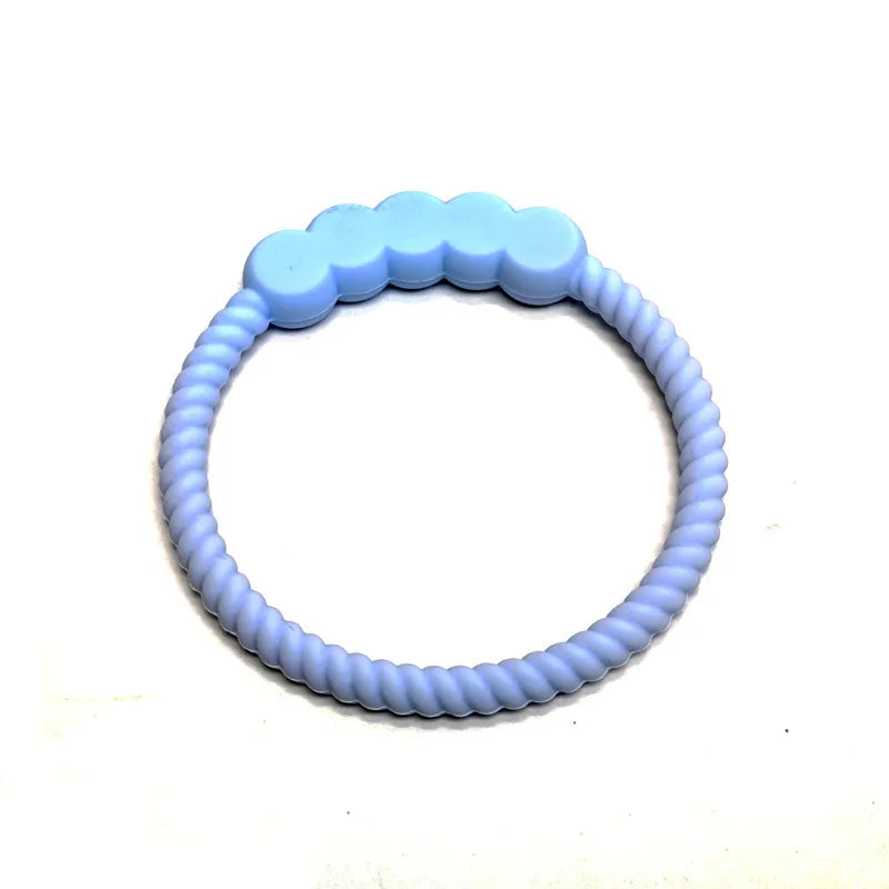 1/9pcs Children's Teether Silicone Animal Round Silicone Teether Teething Stick Baby Teething Bite Toys Bracelet
