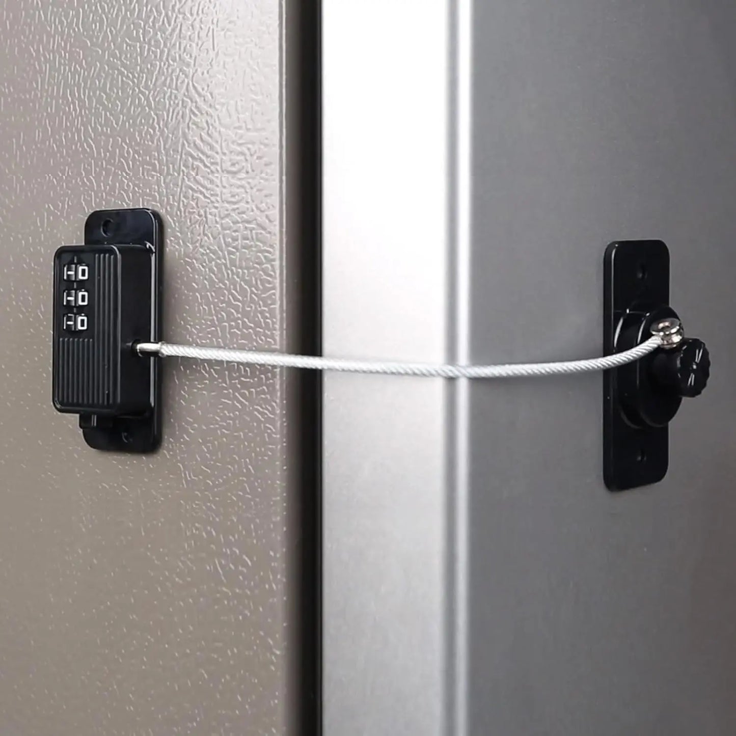 Refrigerator Lock,Cabinet Locks Baby Proofing, Adhesive Fridge Locks,for Cabinets, Drawers, Window and Child Safety Cabinet Lock