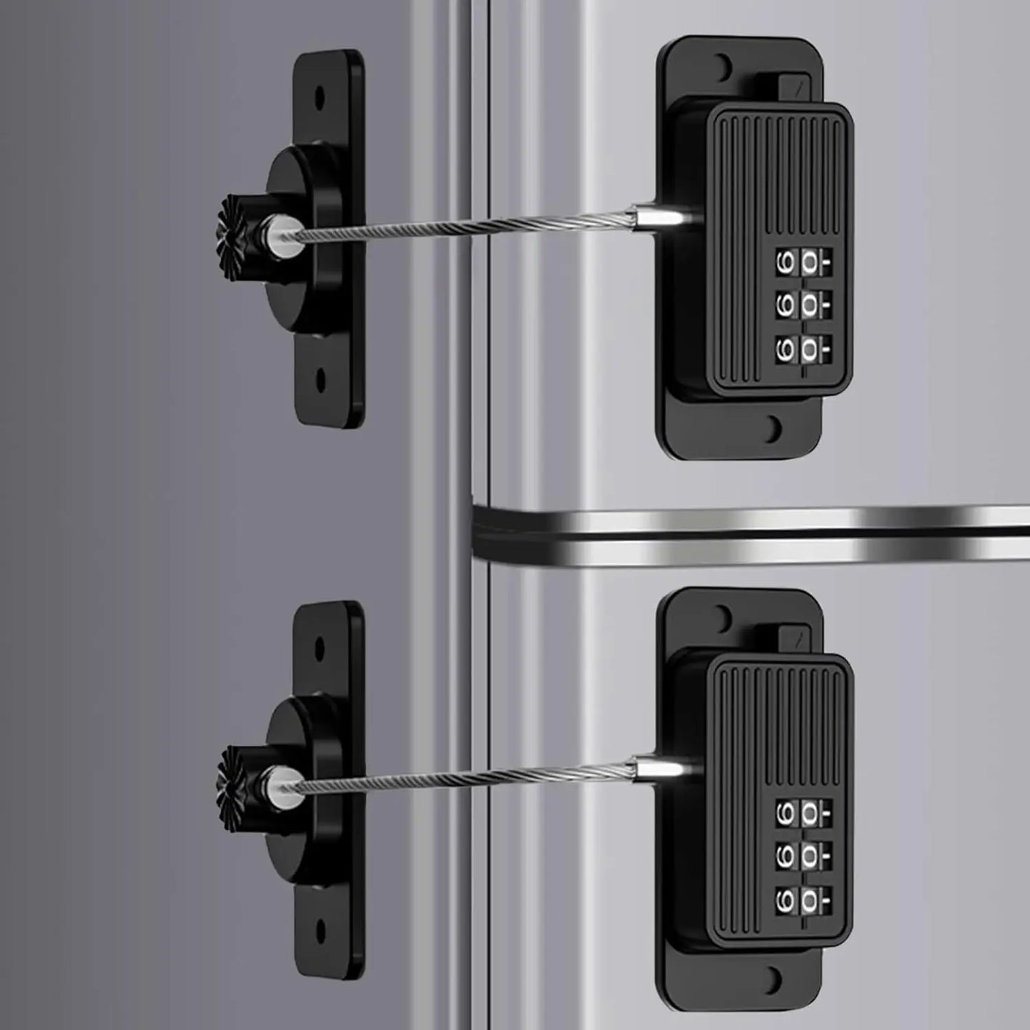Refrigerator Lock,Cabinet Locks Baby Proofing, Adhesive Fridge Locks,for Cabinets, Drawers, Window and Child Safety Cabinet Lock